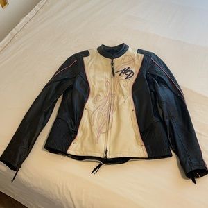 Harley Davidson woman’s riding leather jacket Med.